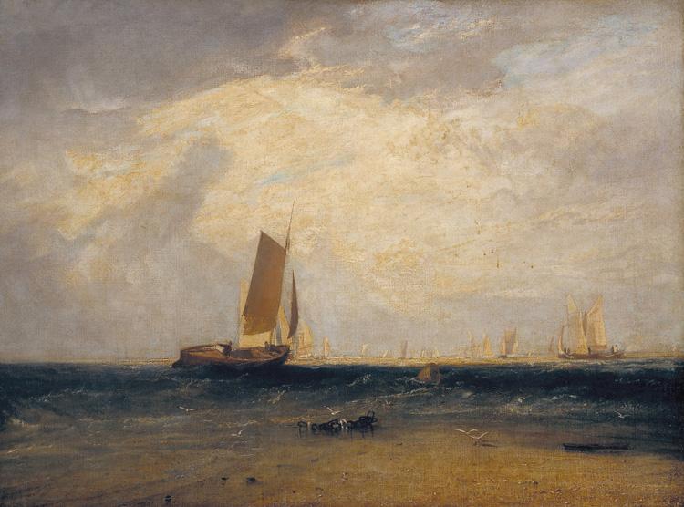 Joseph Mallord William Turner Fishing upon Blythe-sand,tide setting in (mk31) oil painting picture